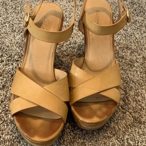 Tan Summer Platform Sandals